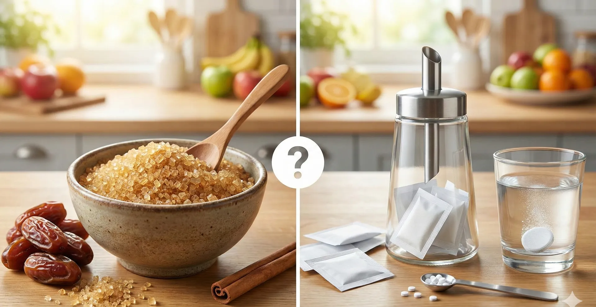 Cukier brązowy vs słodziki chemiczne: co naprawdę jest lepsze dla zdrowia?