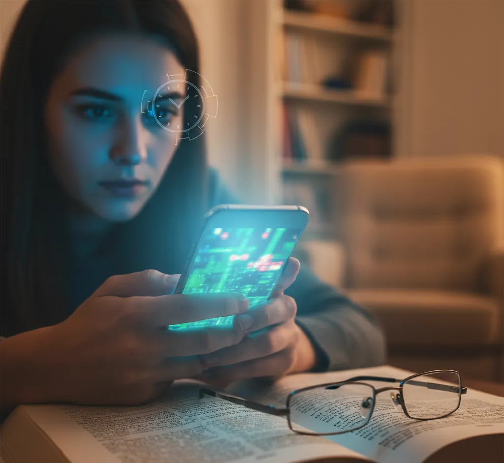 Cyfrowa Presbiopia: Jak Smartfony Przyspieszają Starzenie Się Wzroku i Zwiększają Ryzyko Starczowzroczności