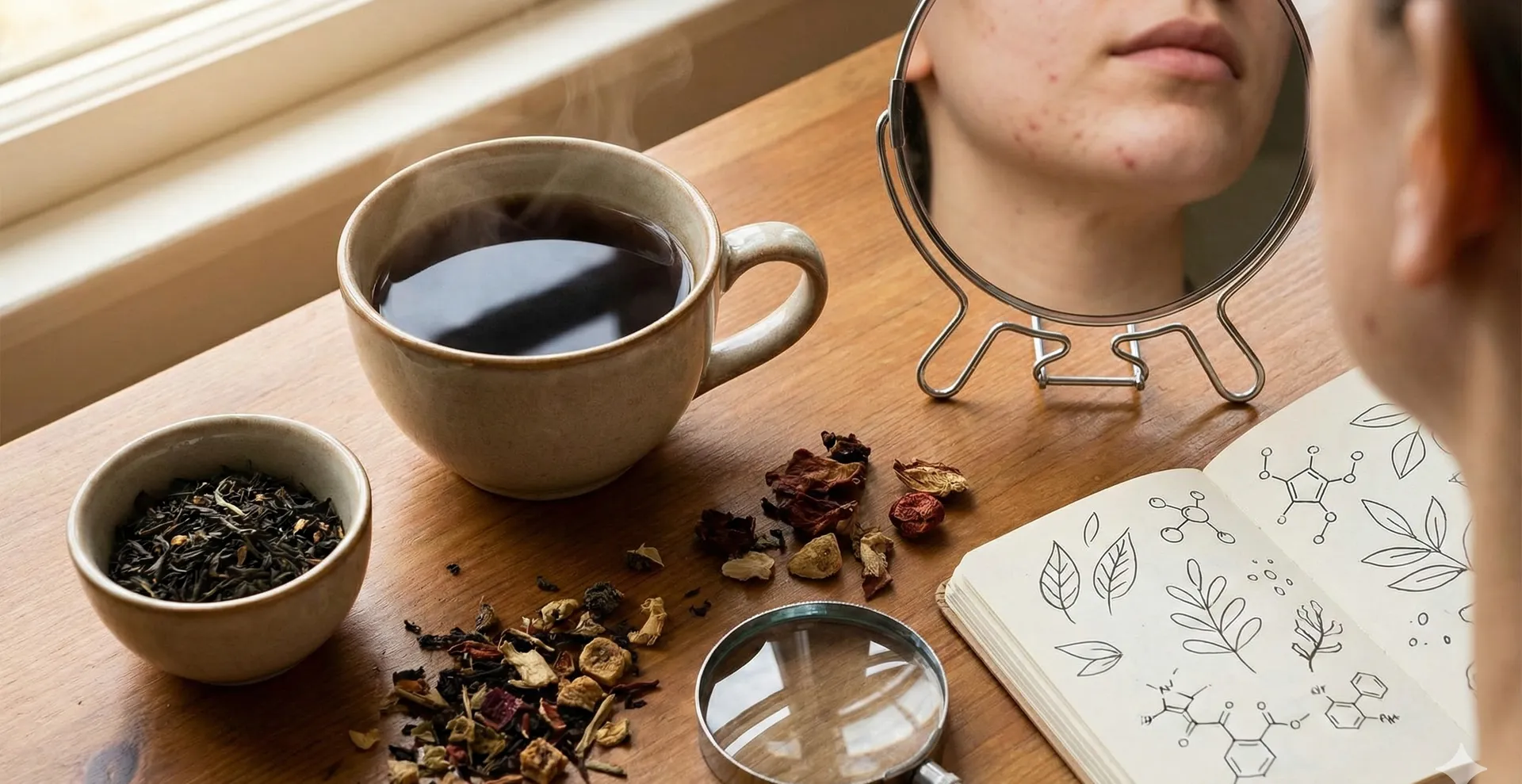 Czarna herbata, taniny i pryszcze: jak napar wpływa na skórę trądzikową?