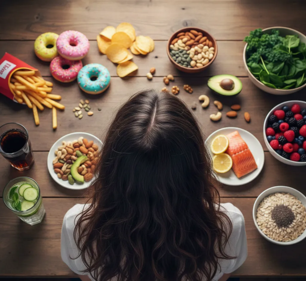 Dieta a tłustość skóry głowy: co jeść, aby ograniczyć przetłuszczanie włosów?