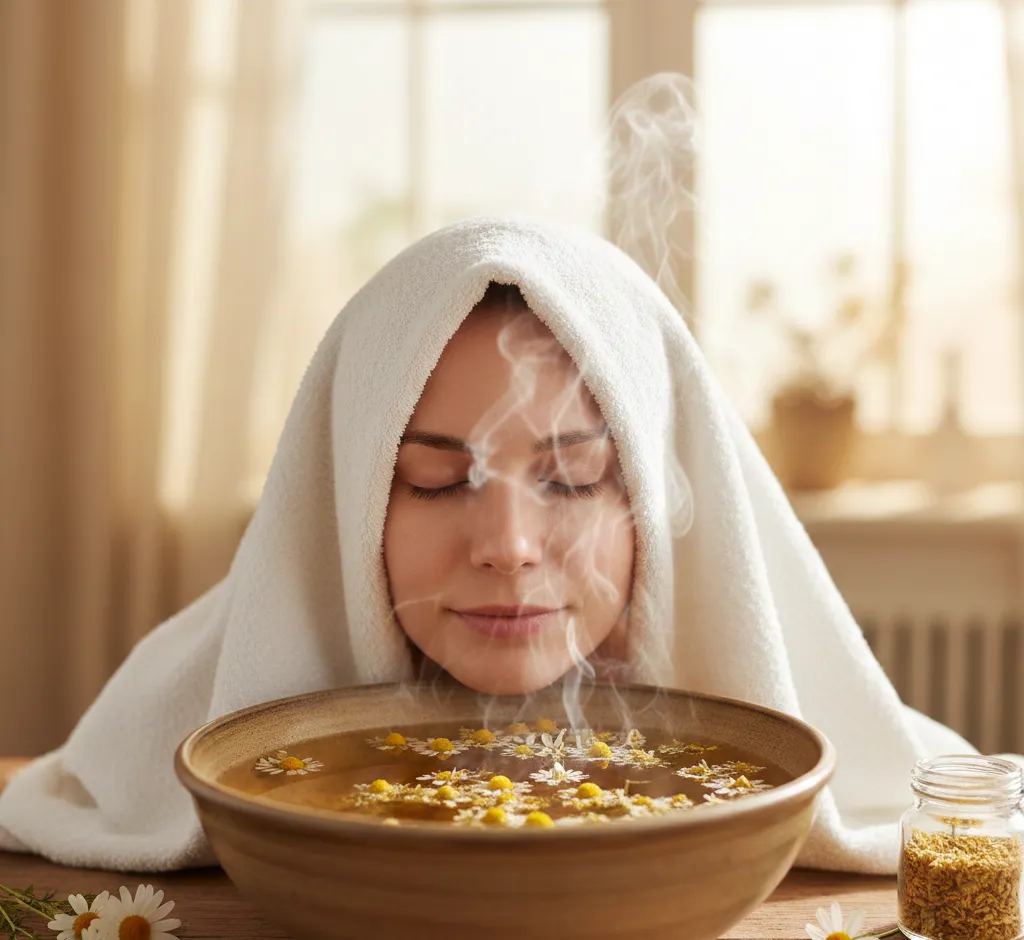 Domowe inhalacje z rumianku na katar: naturalny sposób na udrożnienie nosa