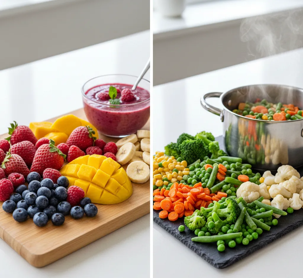 Mrożone owoce czy mrożone warzywa? Kompleksowe porównanie dla zdrowej diety