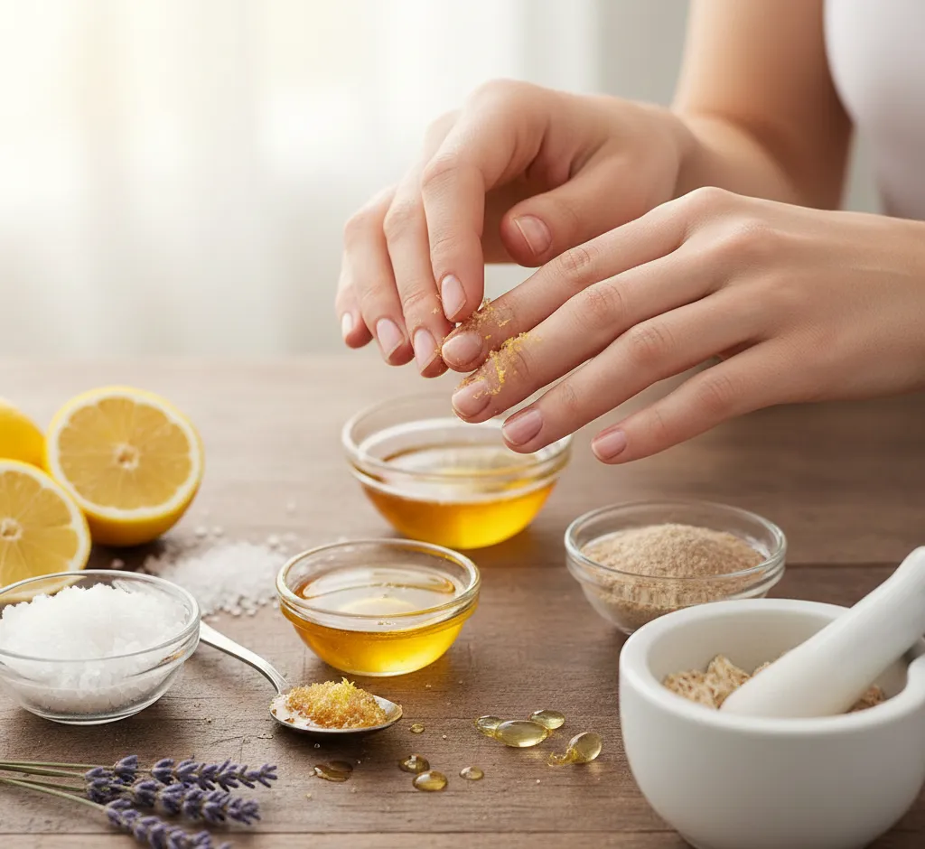 Naturalne peelingi do usuwania martwego naskórka paznokci – kompletne kompendium