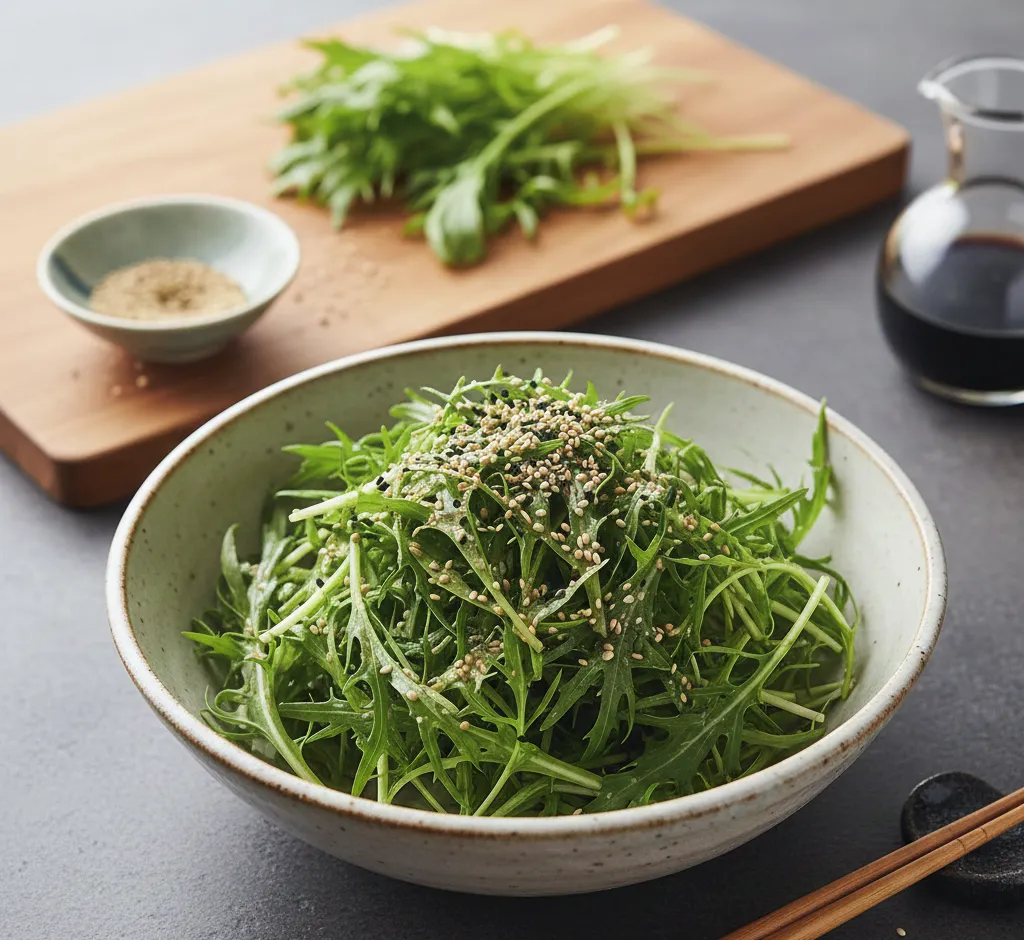 Sałata mizuna – japońska zielenina, która podbija europejskie kuchnie