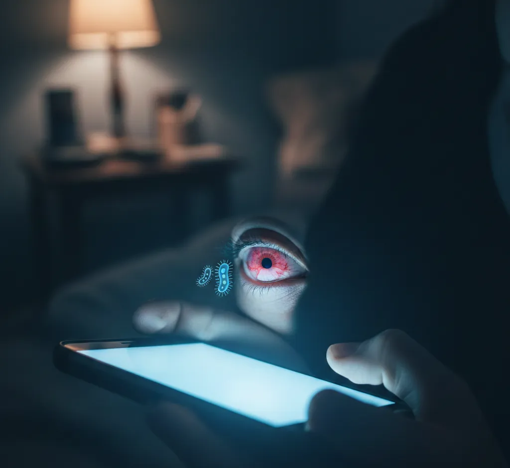 Telefon a zapalenie spojówek od ekranu – jak smartfon szkodzi oczom i jak się chronić