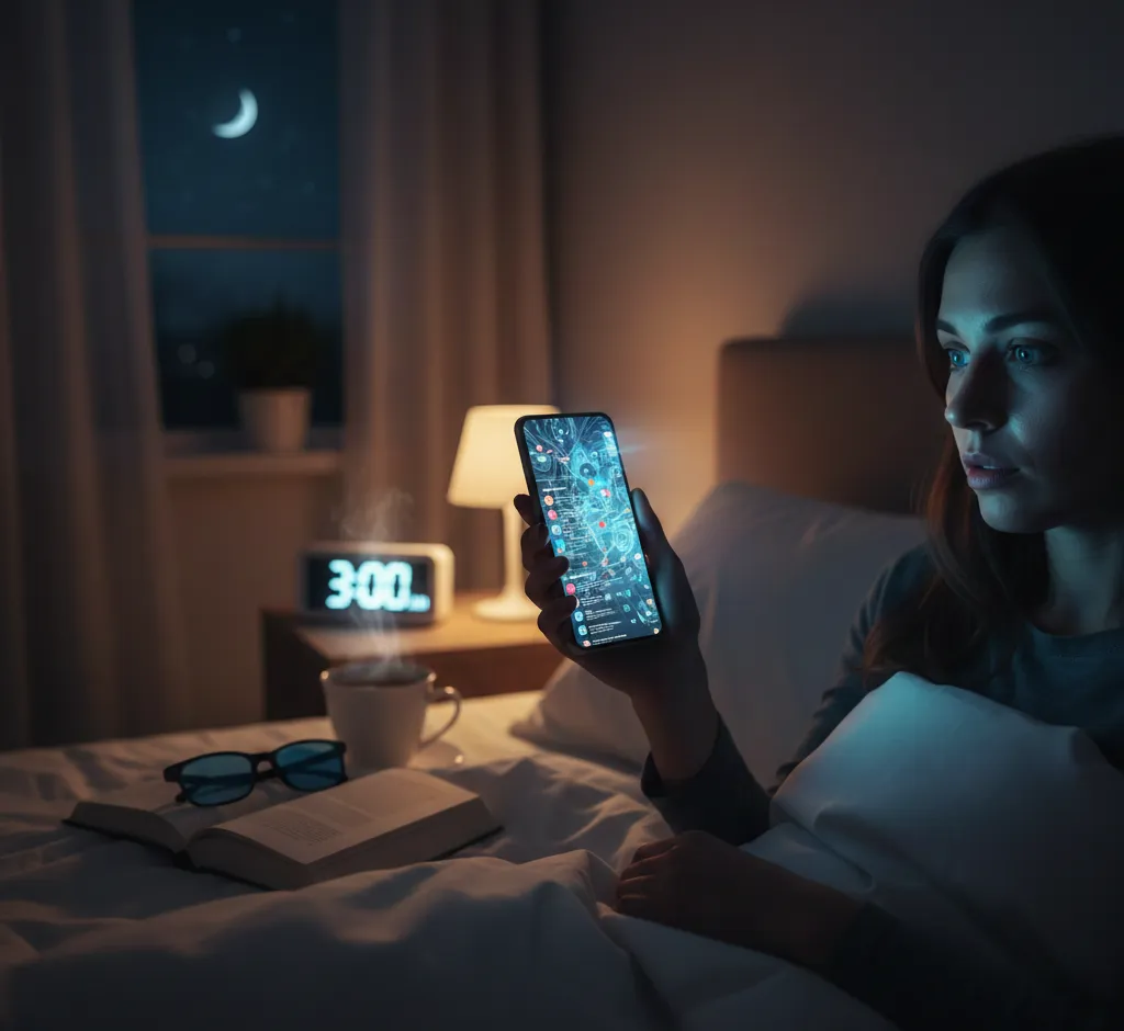 Telefon wieczorem a bezsenność: jak korzystać z ekranu, żeby naprawdę odpocząć